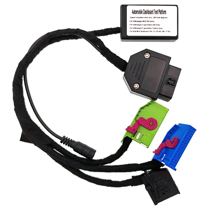 Car MQB MLB Cluster Test Platform Dashboard Cable Kit for VW 4 5 generation for Audi A6 A8 A4 Q5 Q7 MLB Car Power On Instrument