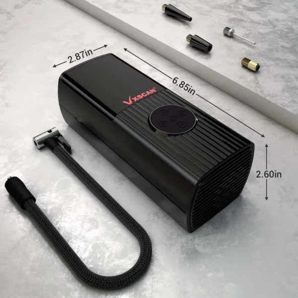 Tire Inflator Portable Air Compressor,Wireless Inflatable Pump, Air Pump Suitable for Car Bike Ball Cigarette Lighter and Power Supply 2-1 - Image 4