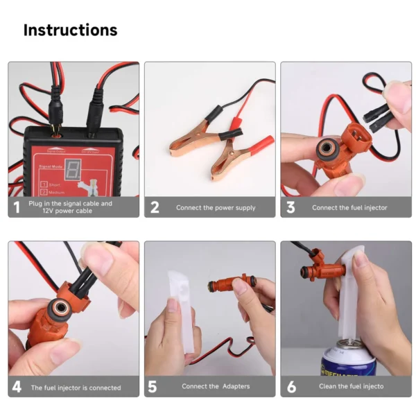 GIT-01 Fuel Injection Drivebox Injector Tester With Universal Plugs to Test All kinds of Injectors Frequency Lock Function - Image 8