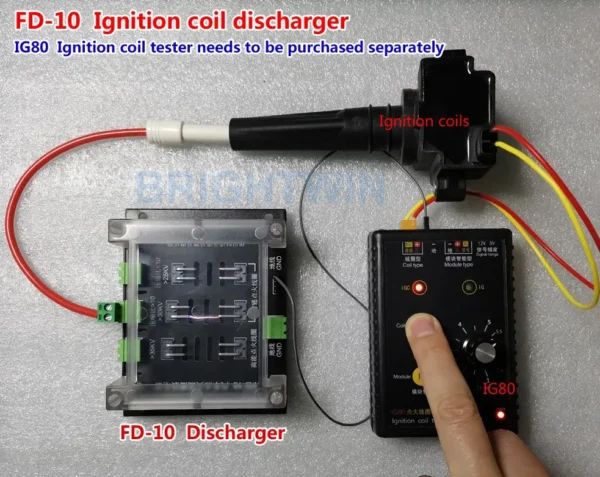 Automobile Ignition Coil Test Discharger Voltage Leakage Tester IG80 Ignition Coil Testing FD-10 For QDB-3A QDB-2A TDB-3A Tester - Image 6