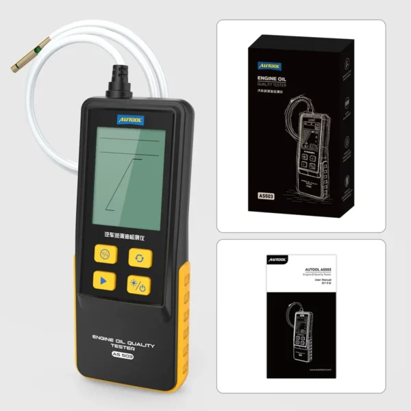 AUTOOL AS503 Engine Oil Tester with Digital Display for Auto Check Gasoline & Diesel Car Engine POA Oil Quality Repair Tools - Image 6
