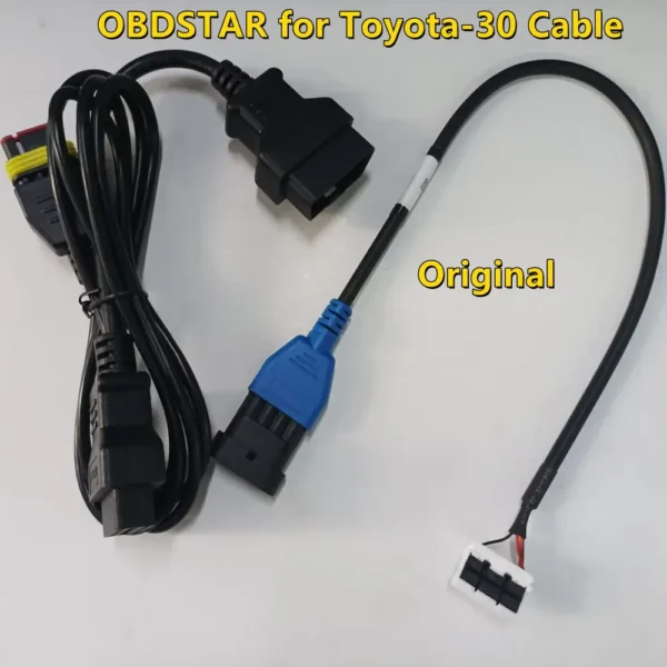 OBDSTAR Toyota-30 V2 Cable 30PIN Connector Proximity Key Program All Key Lost No Need to Pierce the Harness support 4A 8A-BA
