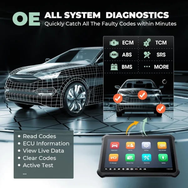 2024 OTOFIX D1 MAX Full System Diagnostics Bi-Directional Scanner Support ECU Coding DoIP & CAN FD 40+ Services - Image 5