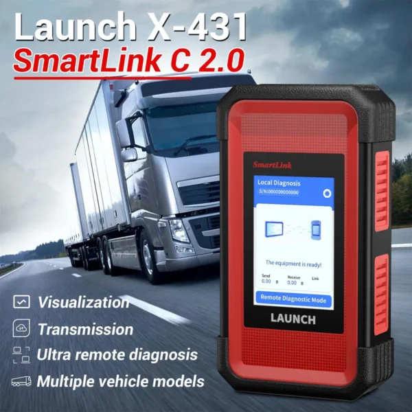 Launch X431 V+ 4.0 10.1inch Tablet with X-431 SmartLink C 2.0 Heavy-duty Truck Module for Commercial Vehicles/ Passenger/ New Energy Car - Image 11