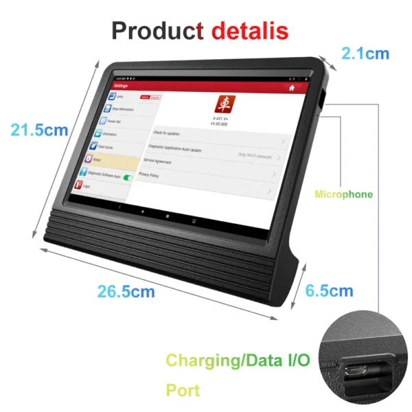 Launch X431 V+ 4.0 10.1inch Tablet with X-431 SmartLink C 2.0 Heavy-duty Truck Module for Commercial Vehicles/ Passenger/ New Energy Car - Image 6