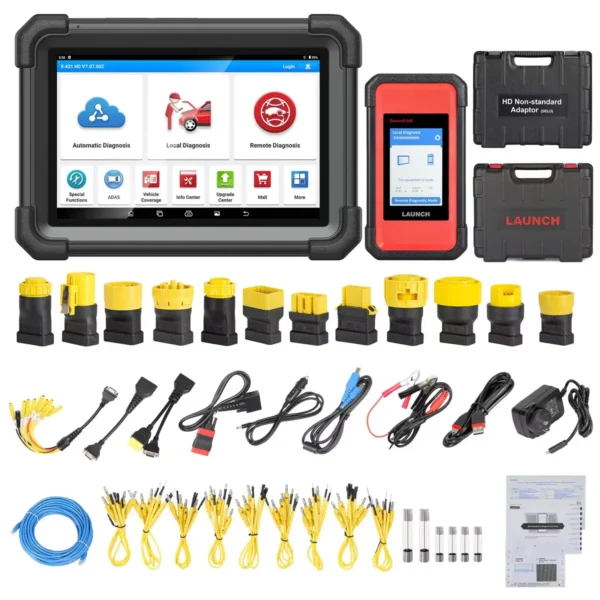 LAUNCH X431 V+ SmartLink HD Commercial Vehicle HDIII Heavy Duty Truck Diagnostic Scanner Automotive Diesel Machinery Bus Scan Tool - Image 2
