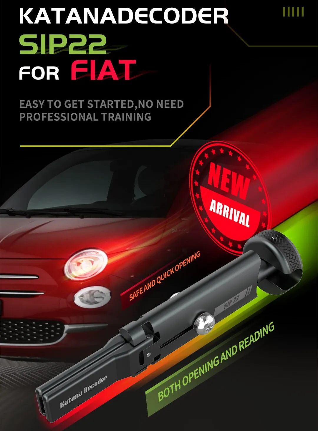 VAPON Katana Decoder SIP22 For FIAT Auto Pick and Decoder - uujxx