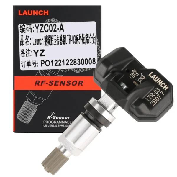 LAUNCH X431 TSGUN TPMS Tire Pressure Detector with 4pcs Launch LTR-01 RF Sensor 315MHz & 433MHz 2 in 1(Metal Valves/ Rubber Values) - Image 6