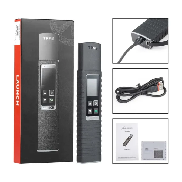 LAUNCH X431 TSGUN TPMS Tire Pressure Detector with 4pcs Launch LTR-01 RF Sensor 315MHz & 433MHz 2 in 1(Metal Valves/ Rubber Values) - Image 7
