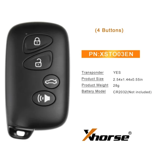 2023 XHORSE XSTO03EN TOY.T XM38 Universal Smart Key - Image 4