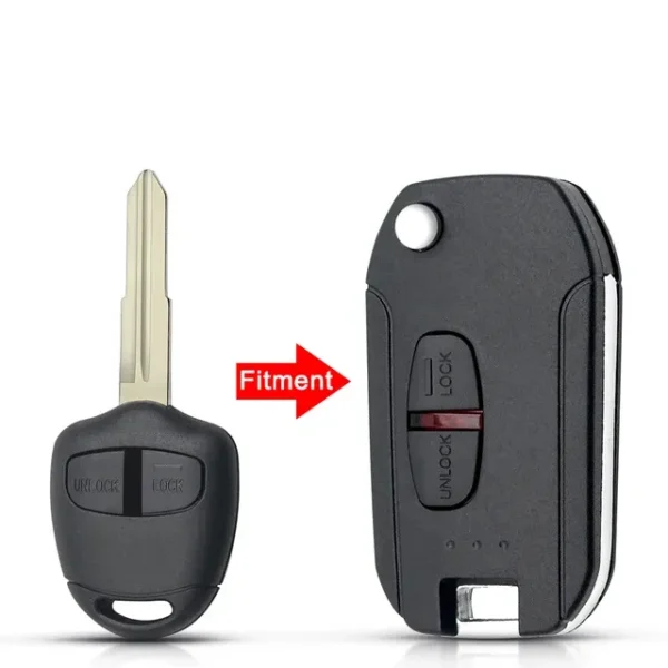 Remote Modified Flip Car Key Case For Mitsubishi Pajero Sport Outlander Grandis LANCER-EX ASX 2/3 Button - Image 11