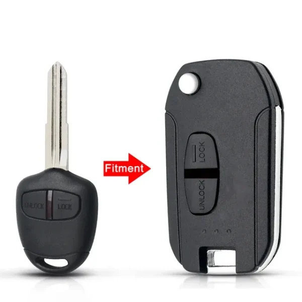 Remote Modified Flip Car Key Case For Mitsubishi Pajero Sport Outlander Grandis LANCER-EX ASX 2/3 Button - Image 12