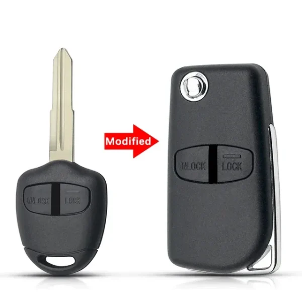 Remote Modified Flip Car Key Case For Mitsubishi Pajero Sport Outlander Grandis LANCER-EX ASX 2/3 Button - Image 15
