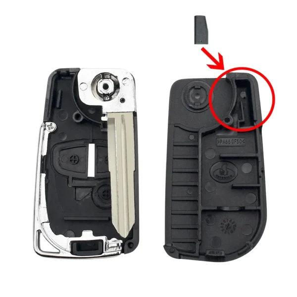 Remote Modified Flip Car Key Case For Mitsubishi Pajero Sport Outlander Grandis LANCER-EX ASX 2/3 Button - Image 7