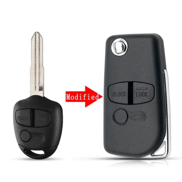 Remote Modified Flip Car Key Case For Mitsubishi Pajero Sport Outlander Grandis LANCER-EX ASX 2/3 Button - Image 8