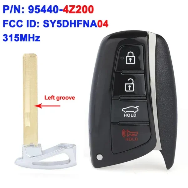 95440-4Z200 SY5DMFNA04 For Hyundai Santa Fe 2013 2014 2015 2016 2017 2018 95440-2W500 95440-B8100 Smart Remote Key 95440-3V022 - Image 9