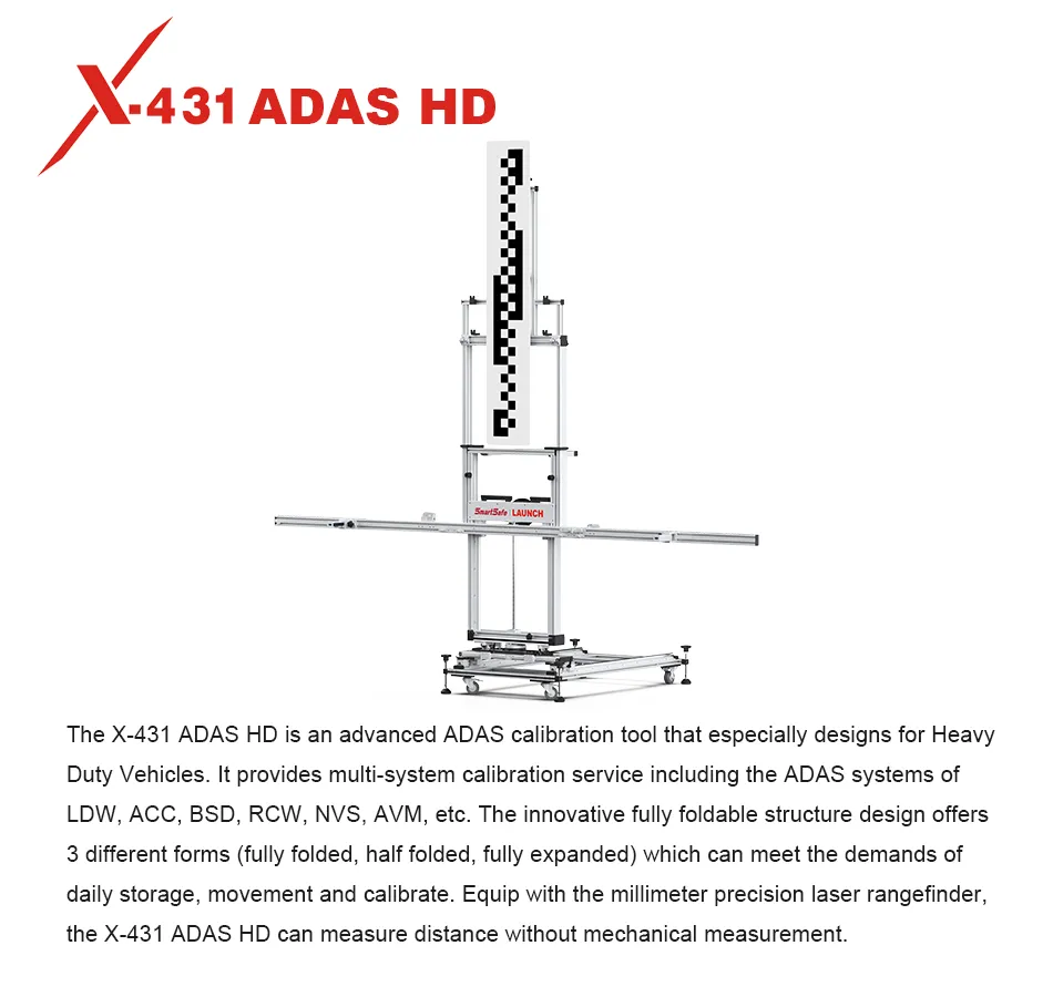 Launch X-431 ADAS HD Professional ADAS Calibration Tool For Commercial Vehicles and Heavy Trucks - Image 2
