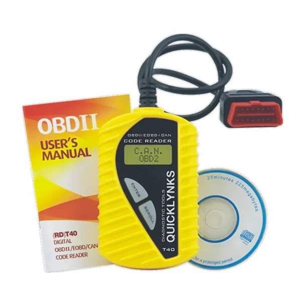 Quicklynks T40 Code Reader Basic Diagnostic Tool Quicklynks Scanner CAN OBDII Scanner T40 Diagnostic Tool for OBD2 EOBD JOBD - Image 3