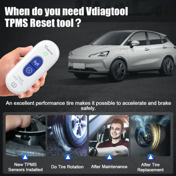 VDIAGTOOL TPMS TP508 For GM Tire Pressure Activation Tool - Image 6