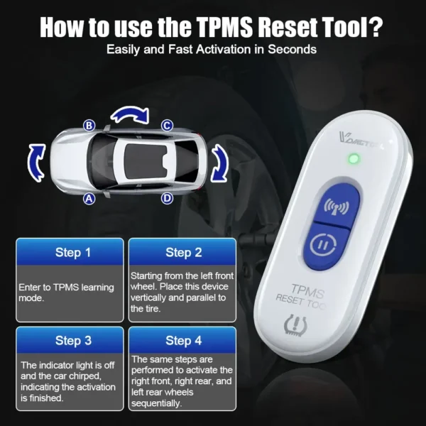 VDIAGTOOL TPMS TP508 For GM Tire Pressure Activation Tool - Image 7