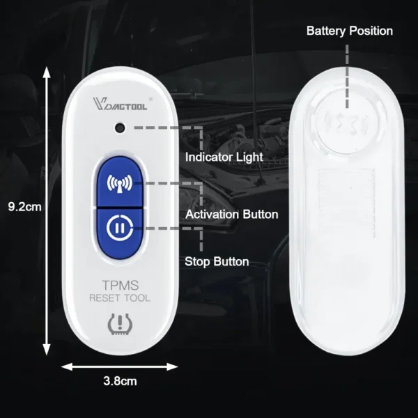 VDIAGTOOL TPMS TP508 For GM Tire Pressure Activation Tool - Image 8