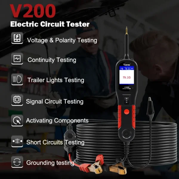 VDIAGTOOL V200 Automotive Tester Power Circuit Probe Kit - Image 2