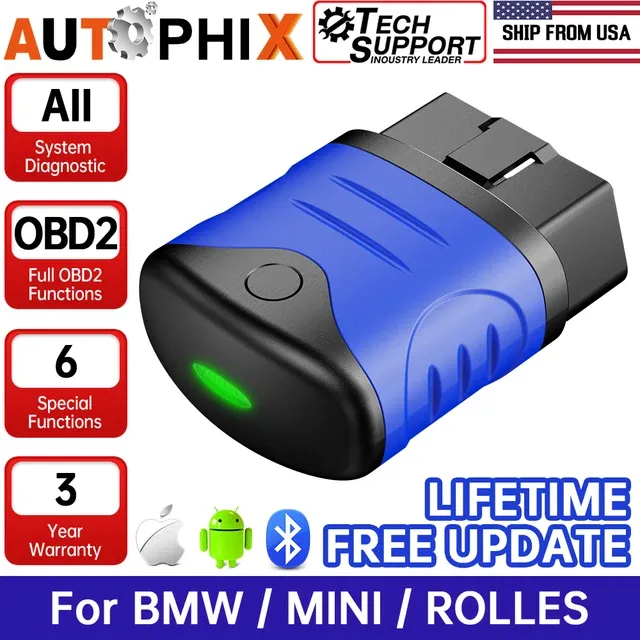 AUTOPHIX 3910 Bluetooth OBD2 Scanner For BMW/MINI/Rolls Royce Car Diagnostic Scan Tool EPB CBS ETC Battery Check Free Update - Image 3
