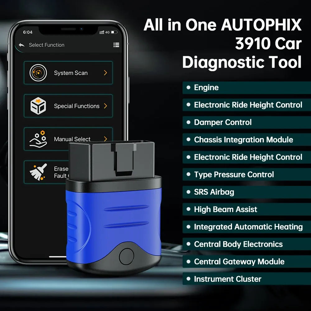 AUTOPHIX 3910 Bluetooth OBD2 Scanner For BMW/MINI/Rolls Royce Car Diagnostic Scan Tool EPB CBS ETC Battery Check Free Update - Image 4