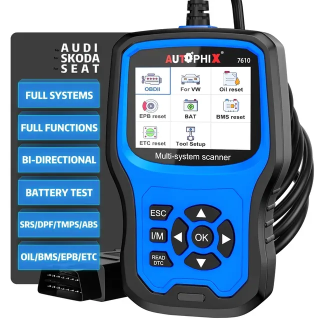 AUTOPHIX 7610 OBD2 Automotive Scanner All System Code Reader Oil DPF ABS SRS Reset OBD2 Car Diagnostic Tools for VW Audi Skoda - Image 2