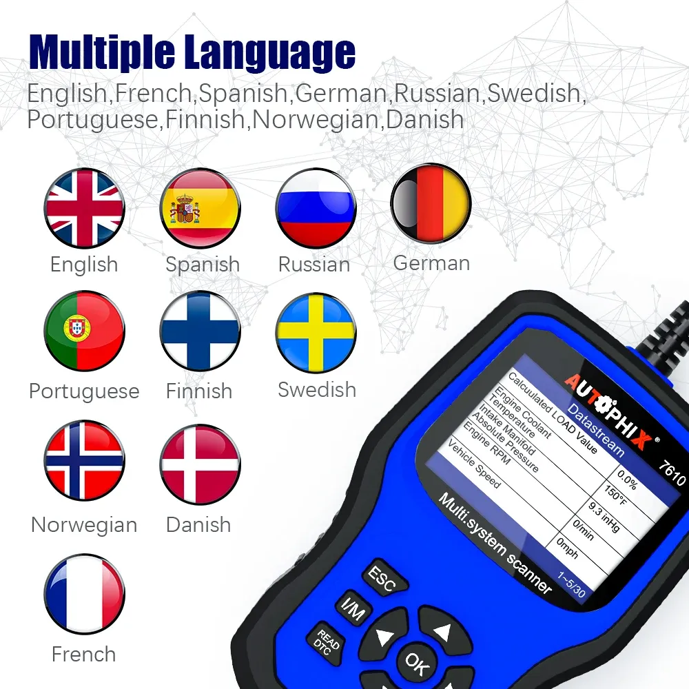 AUTOPHIX 7610 OBD2 Automotive Scanner All System Code Reader Oil DPF ABS SRS Reset OBD2 Car Diagnostic Tools for VW Audi Skoda - Image 6