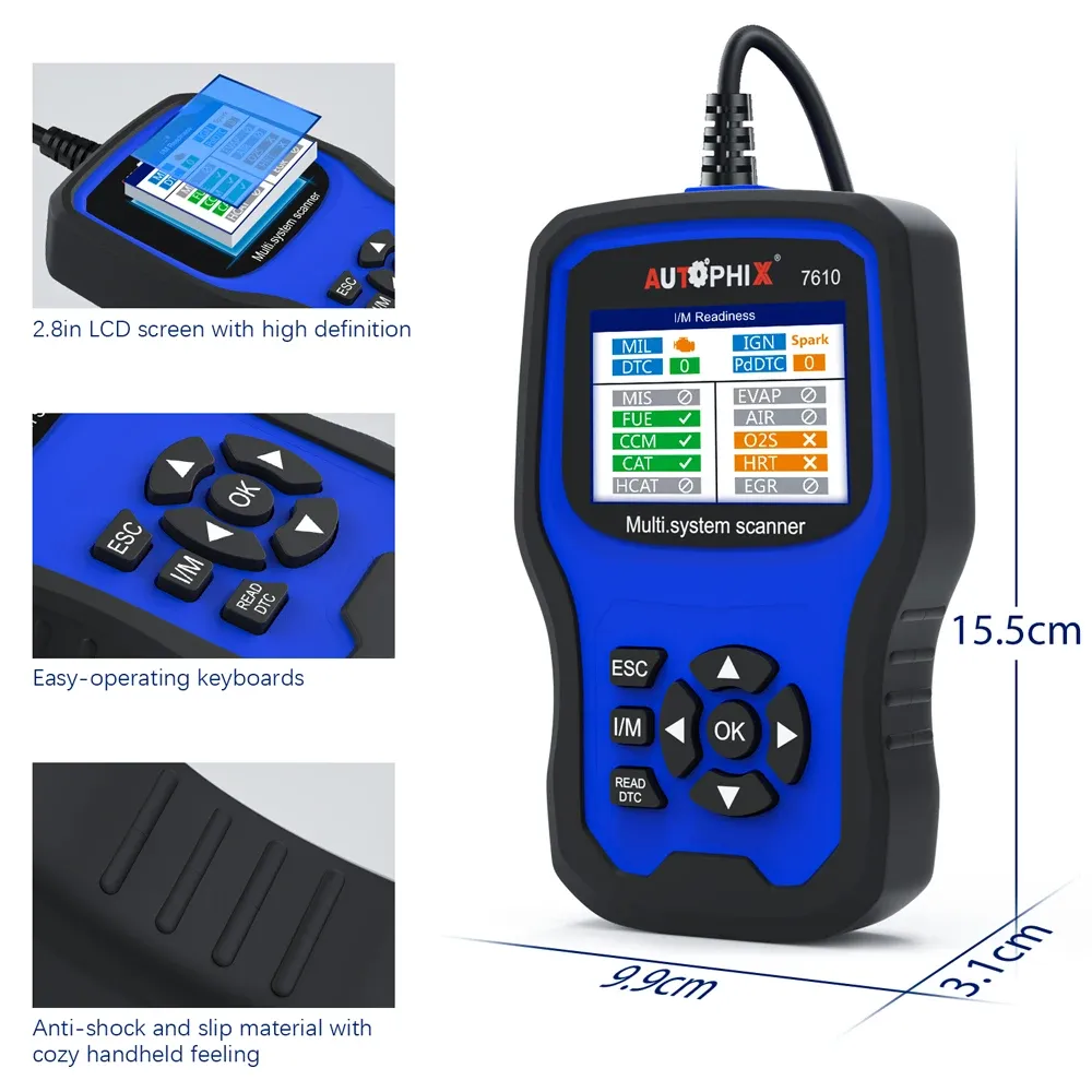 AUTOPHIX 7610 OBD2 Automotive Scanner All System Code Reader Oil DPF ABS SRS Reset OBD2 Car Diagnostic Tools for VW Audi Skoda - Image 7