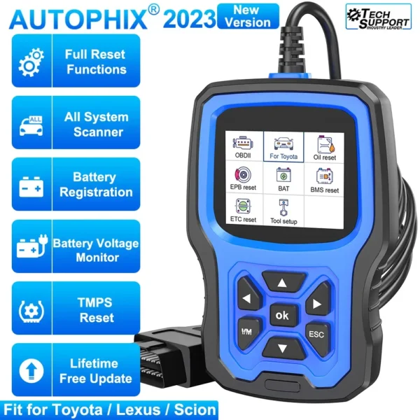 AUTOPHIX 7360 OBD2 Scanner for TOYOTA for LEXUS for Scion All System Car Diagnostic Tool Engine ABS EPB SRS BMS Oil BAT Reset - Image 5