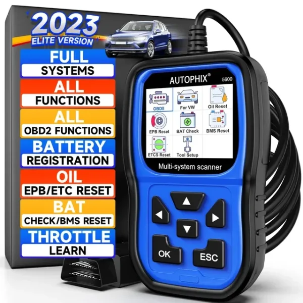 Autophix 5600 Professional OBD2 Full System Automotive Scanner Code Reader Airbag ABS EPB Oil Reset Car Diagnostic Tool For VW - Image 3