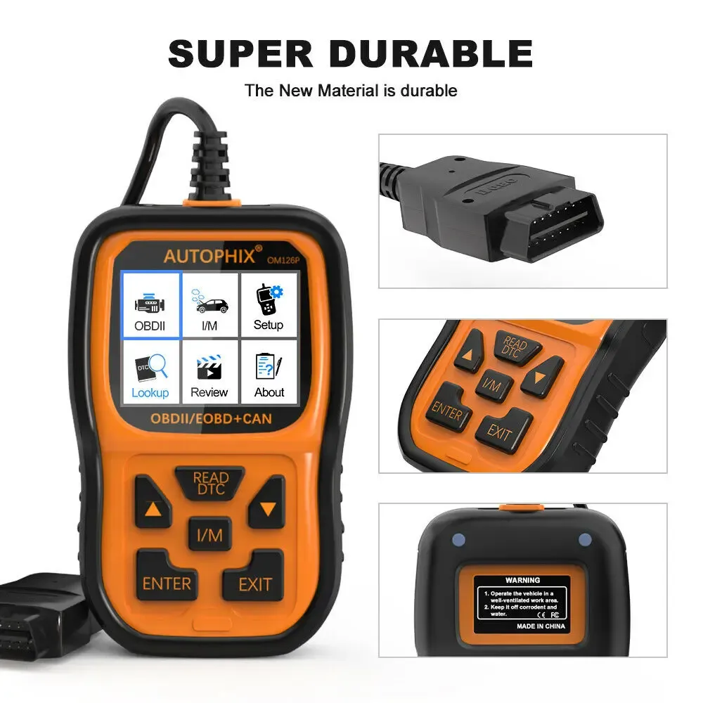 AUTOPHIX OM126P OBD2 Scanner Enhanced Code Reader Auto Diagnostic Check Engine Light for All OBDII Car After 1996 - Image 4