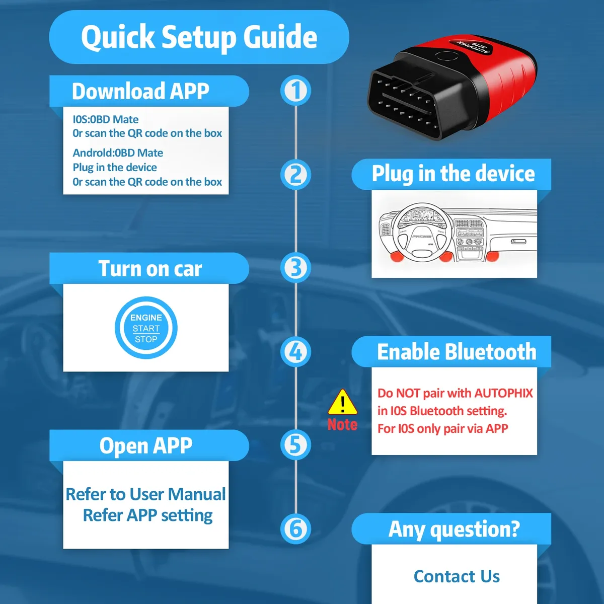 AUTOPHIX 3210 All in One OBD2 Scanner Car Code Readers Auto Professional Battery Test Check Diagnostic Tools - Image 6