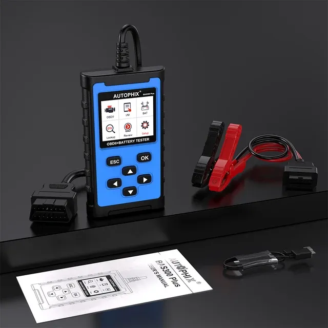 Autophix BAS300 Plus 6/12/24V Battery Tester OBD2 Engine Check 2-in-1 Automotive Scanner Code Reader OBD 2 Car Diagnostic Tools - Image 3