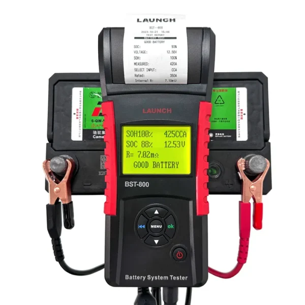 LAUNCH BST-800 Intelligent Battery Tester, 12V And 24V Car Battery Tester With Printer Can Directly Test The Loss of Battery - Image 6