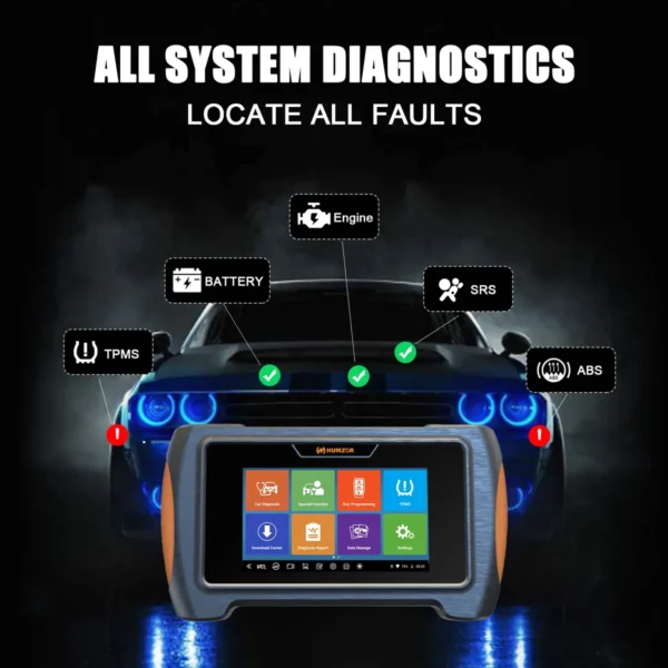 Humzor NP716 Automotive Scanner Full System Diagnostic Tool DPF TPMS Injector Oil Reset Auto OBD2 Scanner+Lifetime Free Update - Image 4