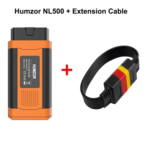 Humzor NEXZSCAN NL500 Full Version OBD2 Car Diagnostic Tool Oil Reset TPMS EPB Odometer Plus OBD2 Extension Cable