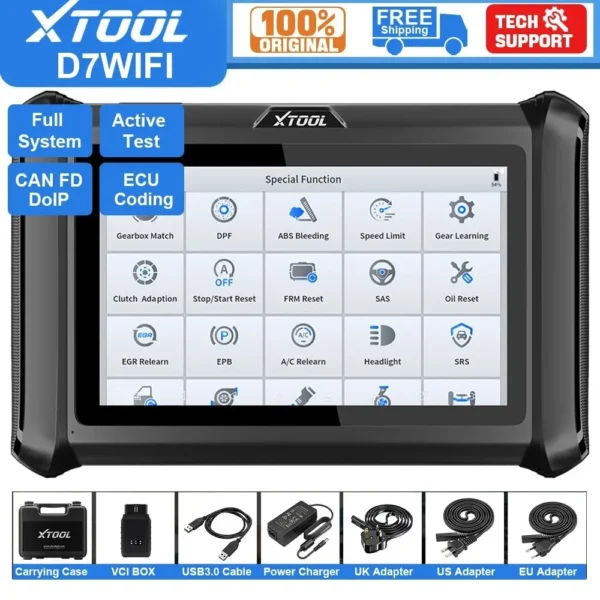 XTOOL D7W D7 WIFI Bi-directional All Systems Diagnostic & Key Programmer Support ECU Coding CAN FD & DOIP - Image 3