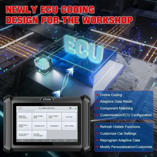 XTOOL D7W D7 WIFI Bi-directional All Systems Diagnostic & Key Programmer Support ECU Coding CAN FD & DOIP - Image 8