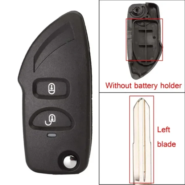 Upgrade Key Shell For Hyundai Elantra Santa Fe Eagle Terracan Trajet For Kia Carens 2Buttons Remote Car Key Cover Case - Image 6