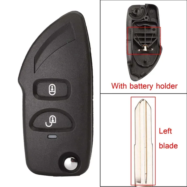 Upgrade Key Shell For Hyundai Elantra Santa Fe Eagle Terracan Trajet For Kia Carens 2Buttons Remote Car Key Cover Case - Image 8