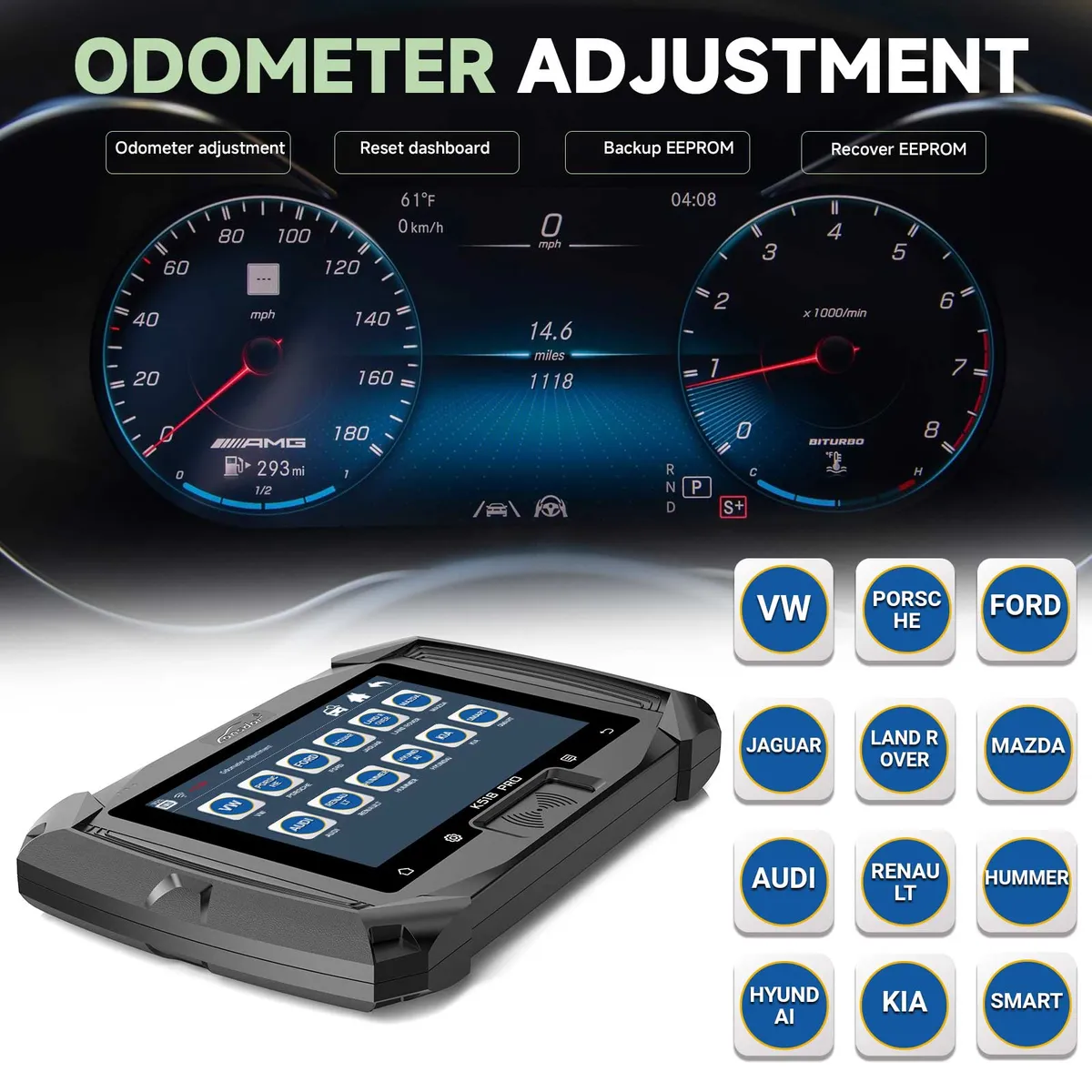 2024 Lonsdor K518 PRO Full Version All In One Key Programmer with 2pcs LT20, Toyota FP30 Cable, Nissan 40 BCM Cable, JCD, JLR and ADP Adapter - Image 11