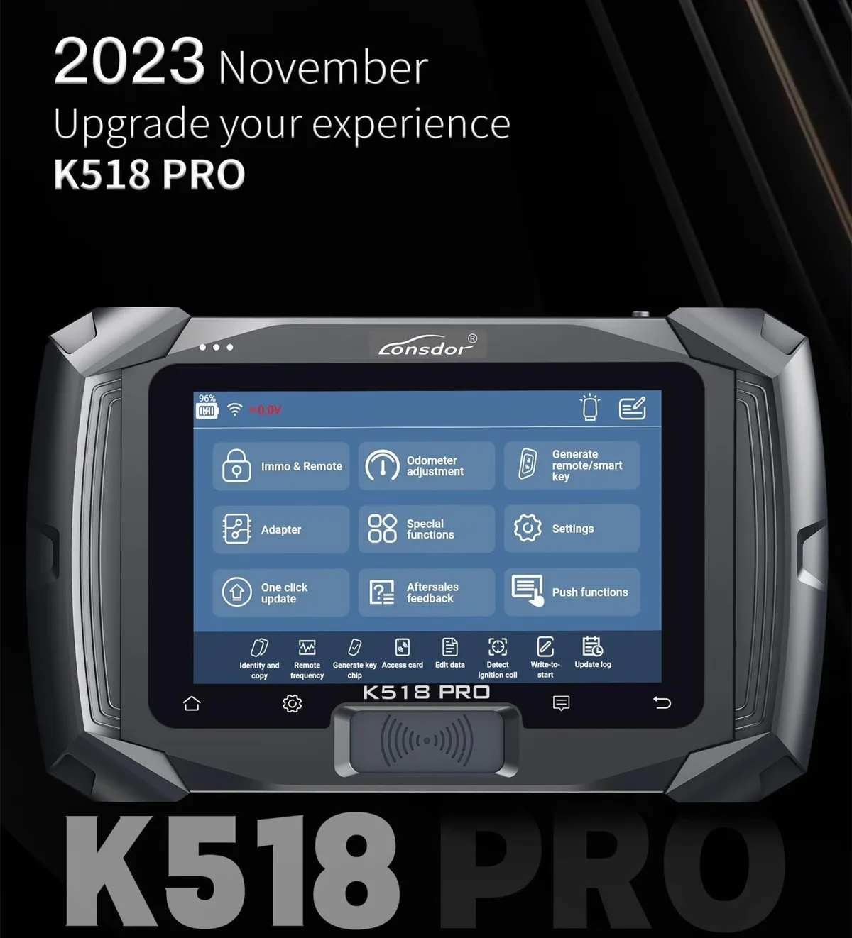 2024 Lonsdor K518 PRO Full Version All In One Key Programmer with 2pcs LT20, Toyota FP30 Cable, Nissan 40 BCM Cable, JCD, JLR and ADP Adapter - Image 7