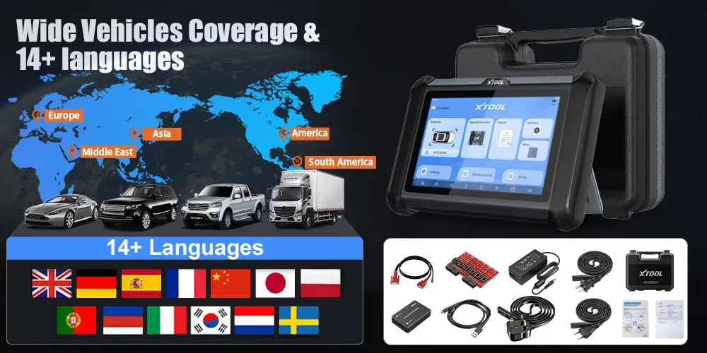 XTOOL X100 PADS Key Programmer All Systems Diagnostic Tools Immobilizer Automotive Scanner 32+ Reset OBD2 Android 10 CANFD/DoIP - Image 3