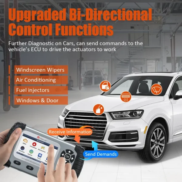 2023 Vident iAuto 702 PRO MAX All System Automotive Diagnostic Scanner Professional Key Programmer 34 Special Functions ECU Coding - Image 5