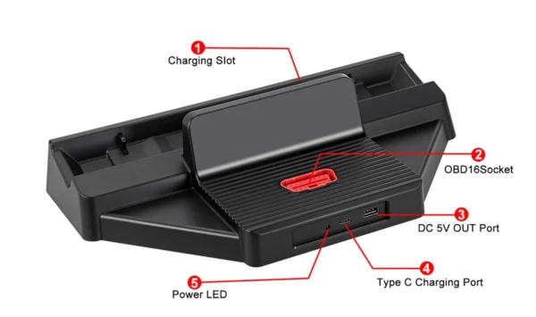 2024 Launch X431 PAD V Elite J2534 Tool With Smartlink C Support ECU/ECM Online Program Topology Map CAN/CANFD/DoIP 60+ Services - Image 10