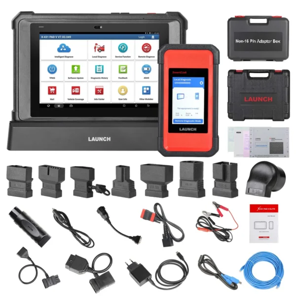 2024 Launch X431 PAD V Elite J2534 Tool With Smartlink C Support ECU/ECM Online Program Topology Map CAN/CANFD/DoIP 60+ Services - Image 3