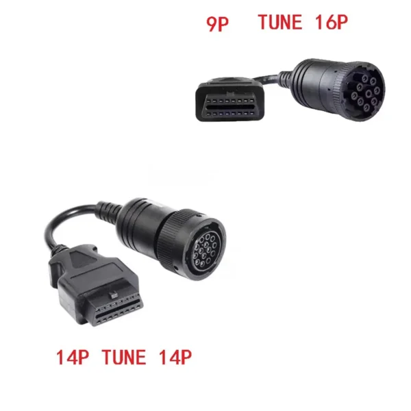 Caterpillar excavator ET3 plug connector 9P TUNE 16P OBD2 CAT ET3 wire harness 14P TUNE 14PIN - Image 3